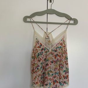 Zadig and Voltaire Christie butterfly camisole